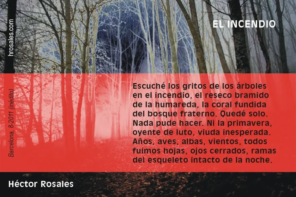 El incendio