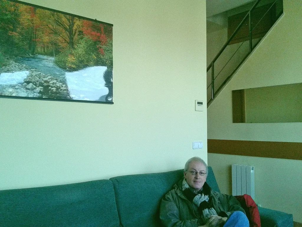 Héctor Rosales en su casa de Barcelona, 12 de enero de 2013