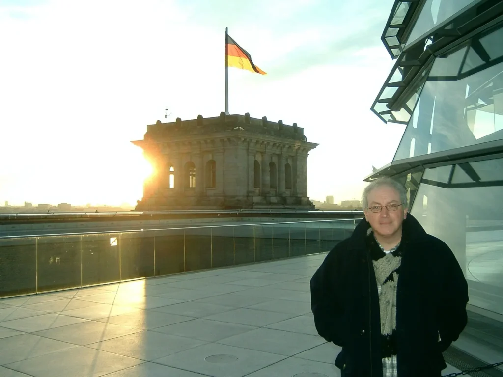 Héctor Rosales en el Reichstag, Berlín, 27 de diciembre de 2009