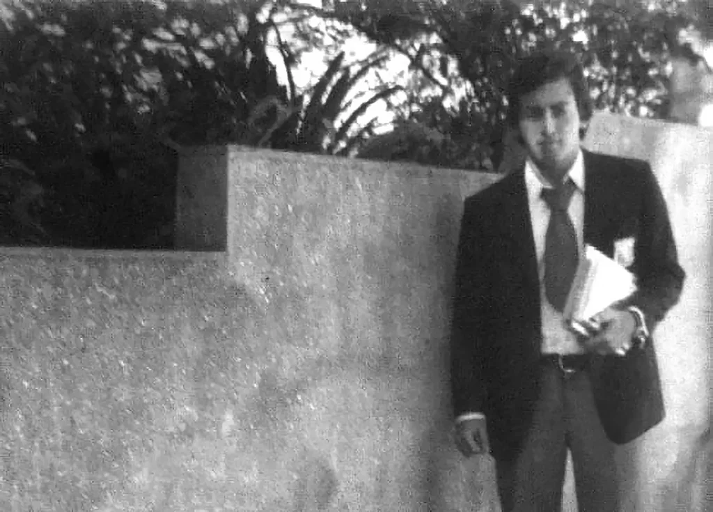 Héctor Rosales en Montevideo, marzo de 1976